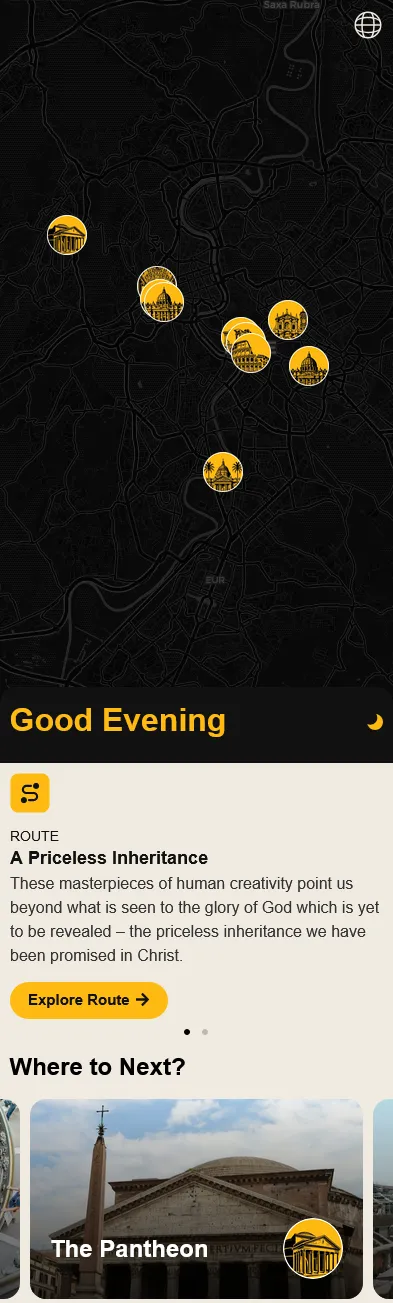 Forever Open App - Home Screen